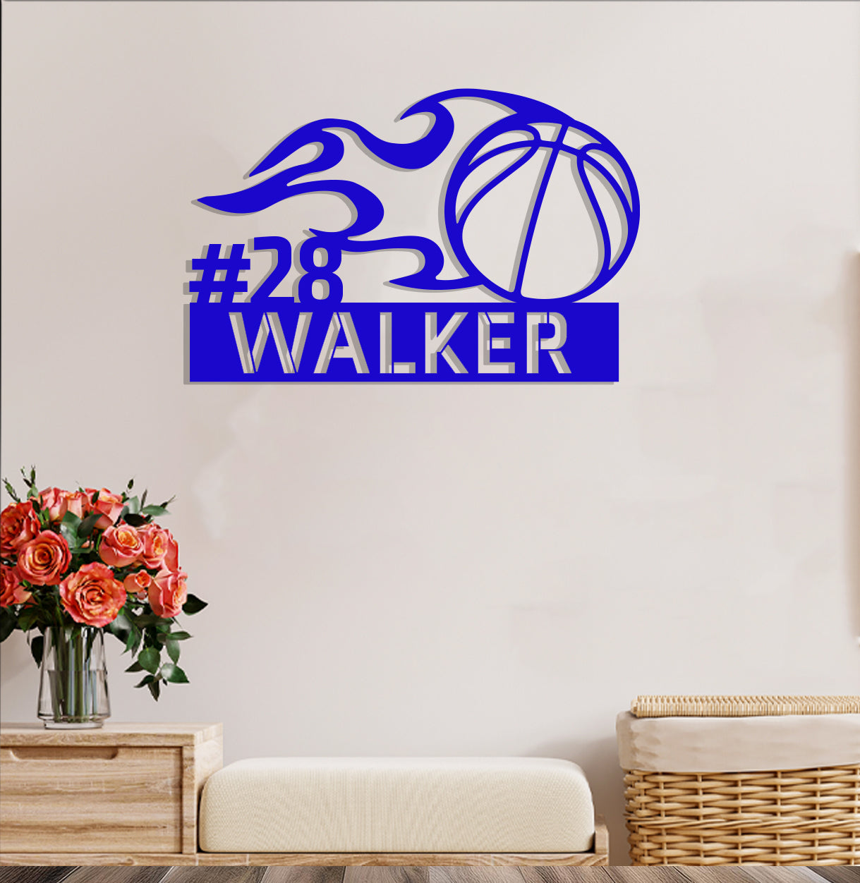Basketball Name Sign