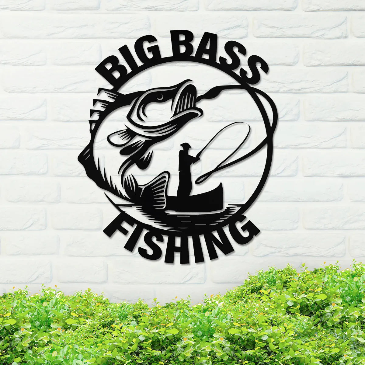 Big Bass Fishing Sign