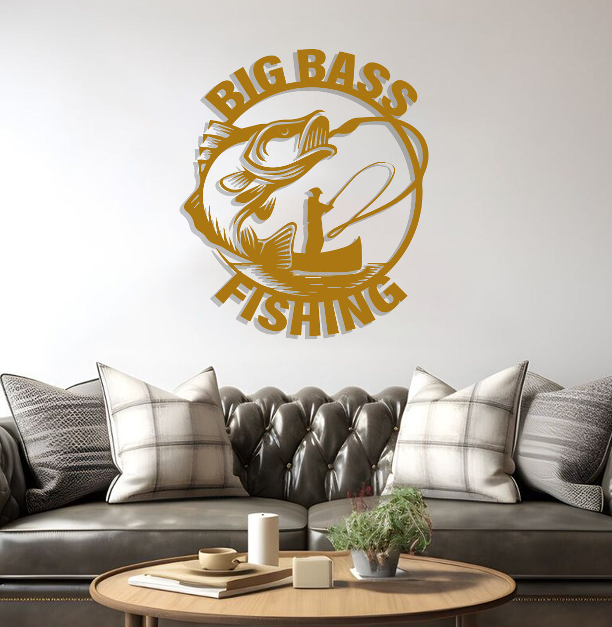 Big Bass Fishing Sign
