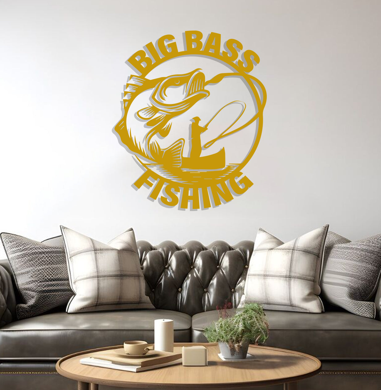 Big Bass Fishing Sign