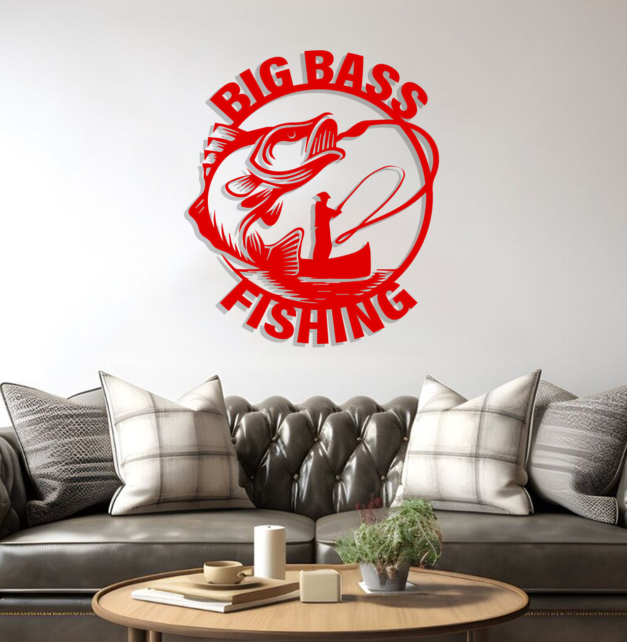 Big Bass Fishing Sign