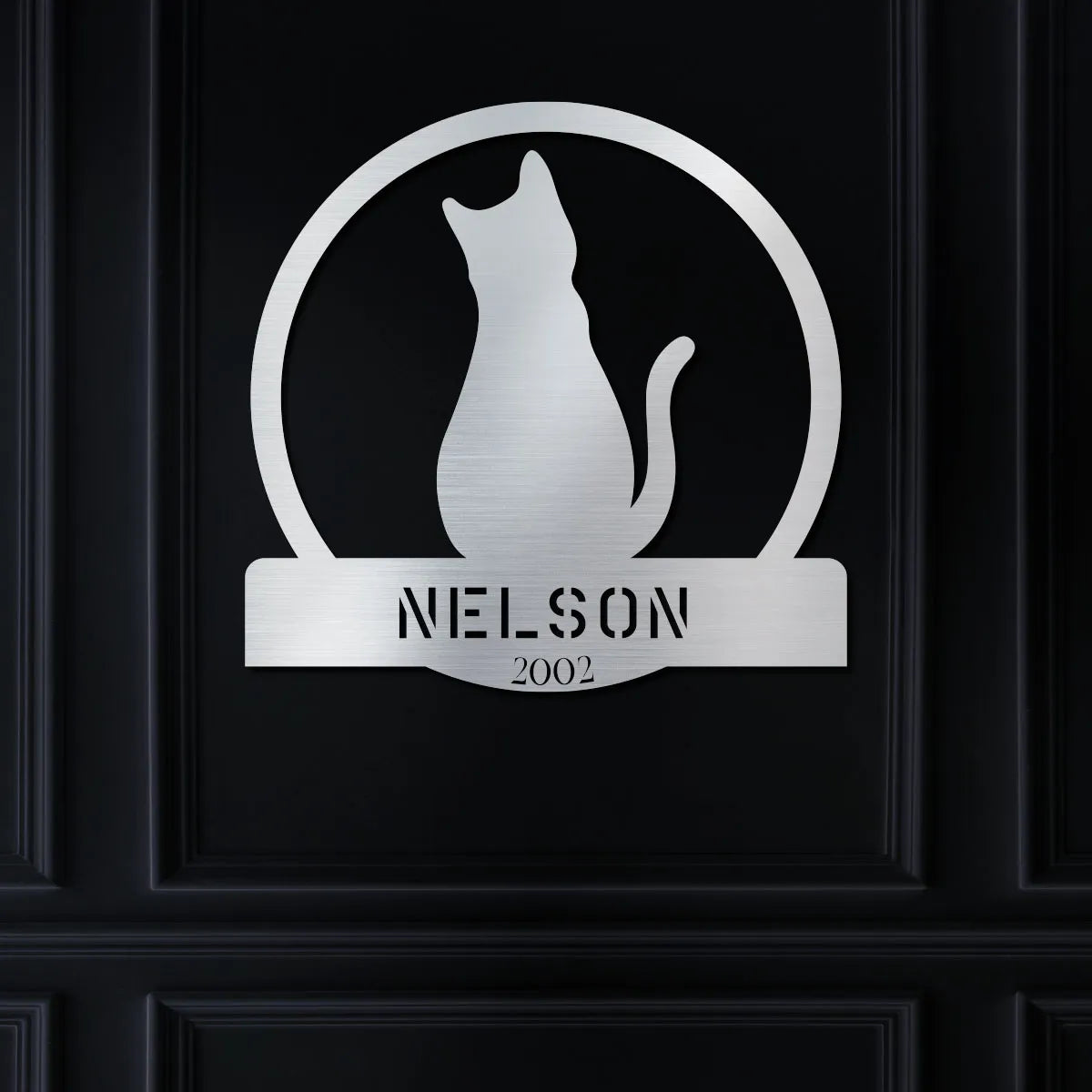 Cat Lover w Name and Year Sign