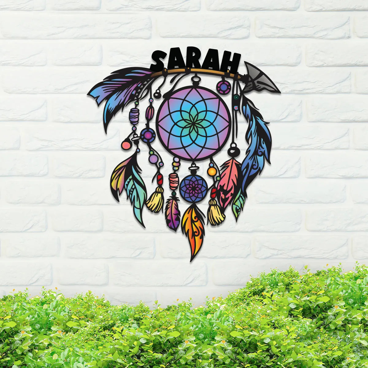 Colorful Dreamcatcher Name Sign