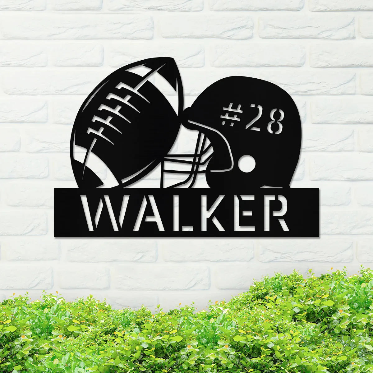 Football Name Sign