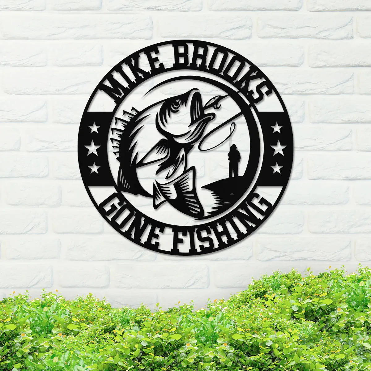 Personalized Gone Fishing Sign