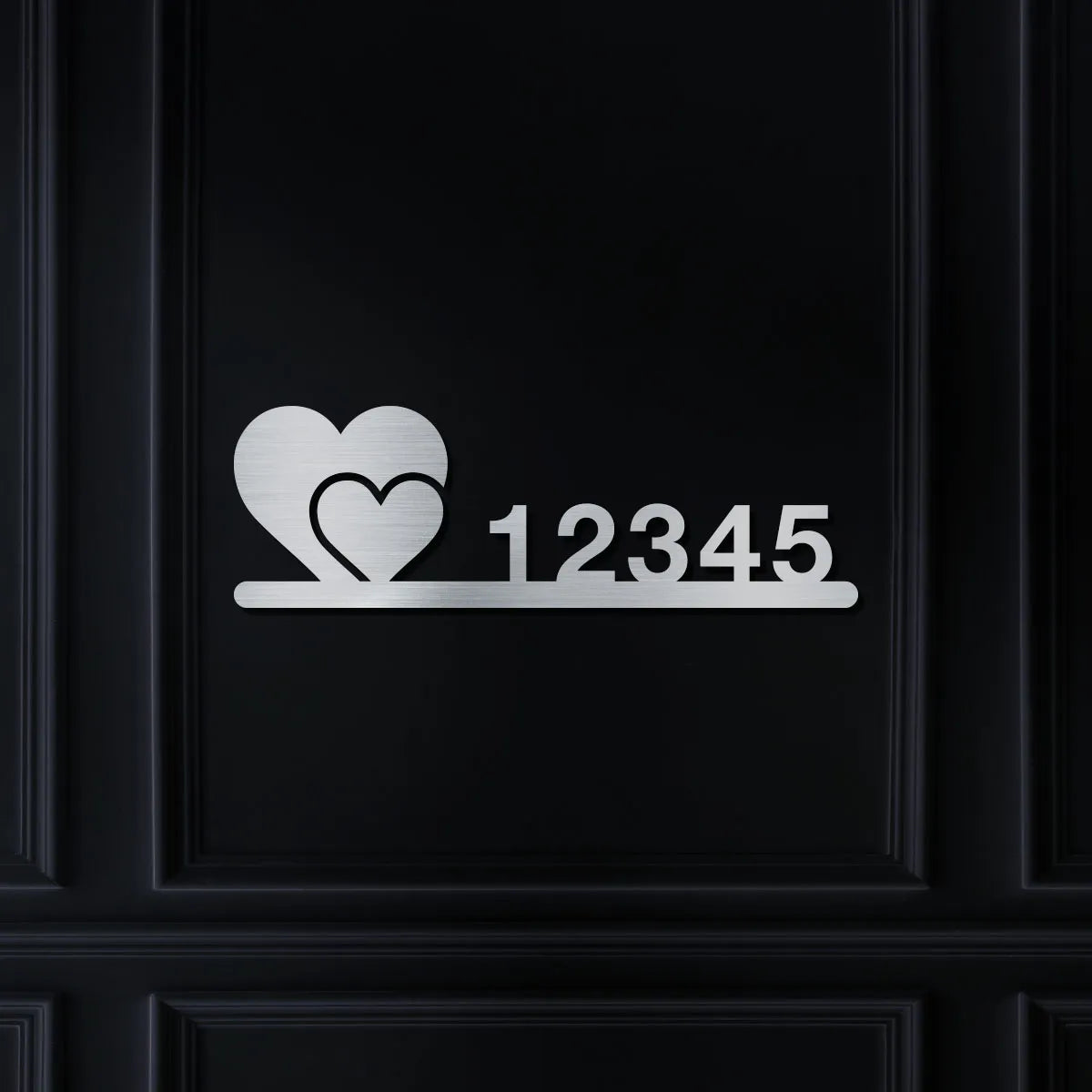 Two Hearts Address Sign