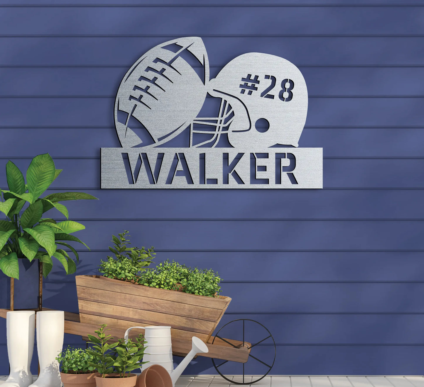 Football Name Sign