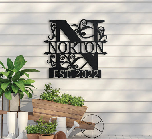 Family Name w Established Year Sign v2