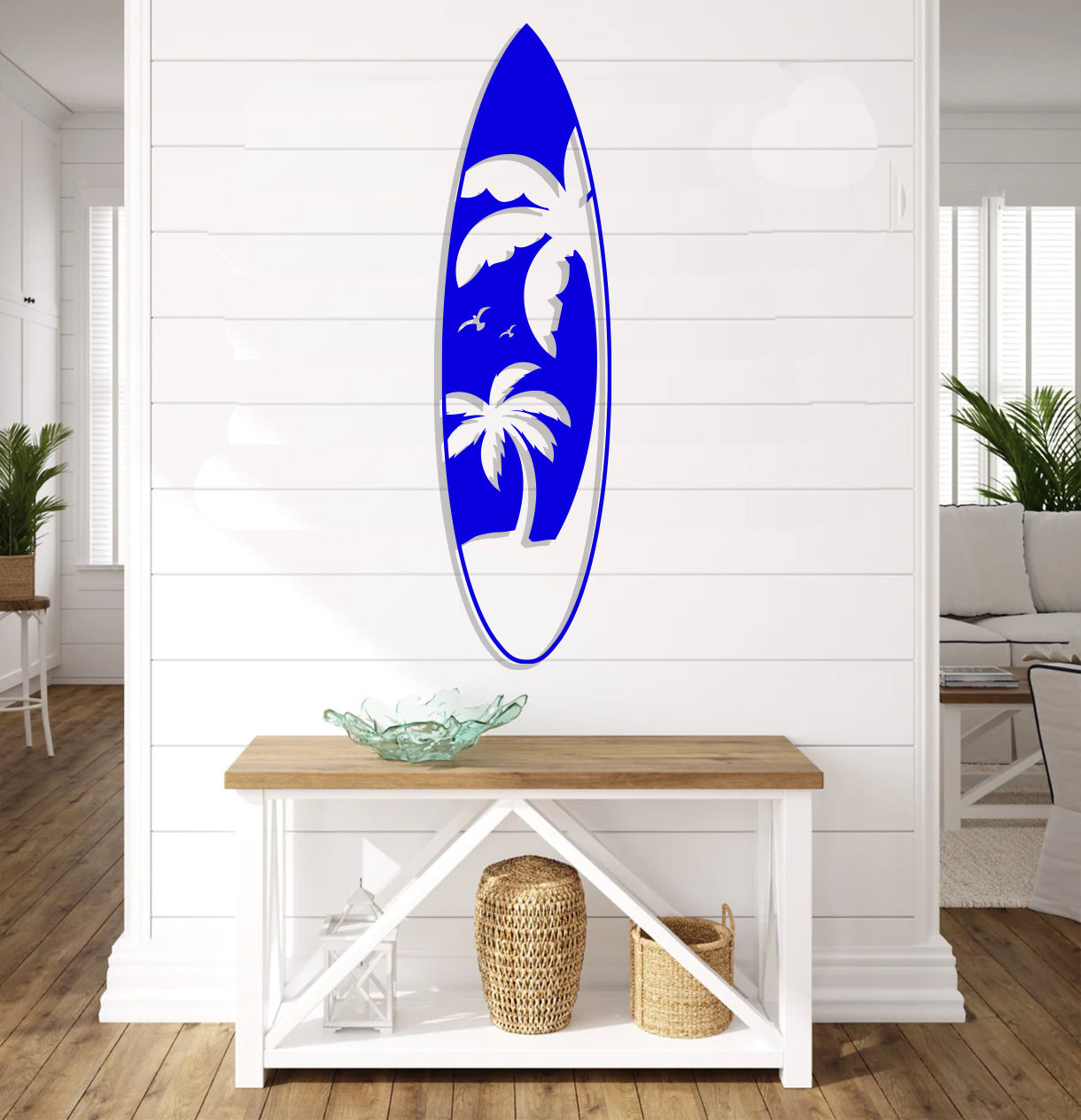 Palm Tree Surfboard Sign