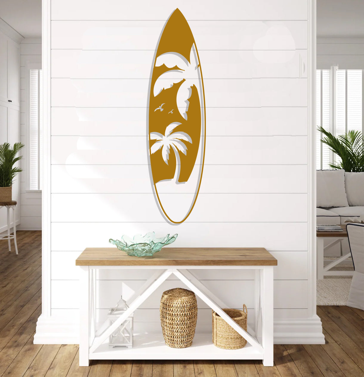 Palm Tree Surfboard Sign