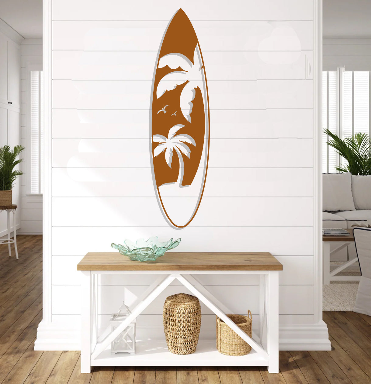 Palm Tree Surfboard Sign