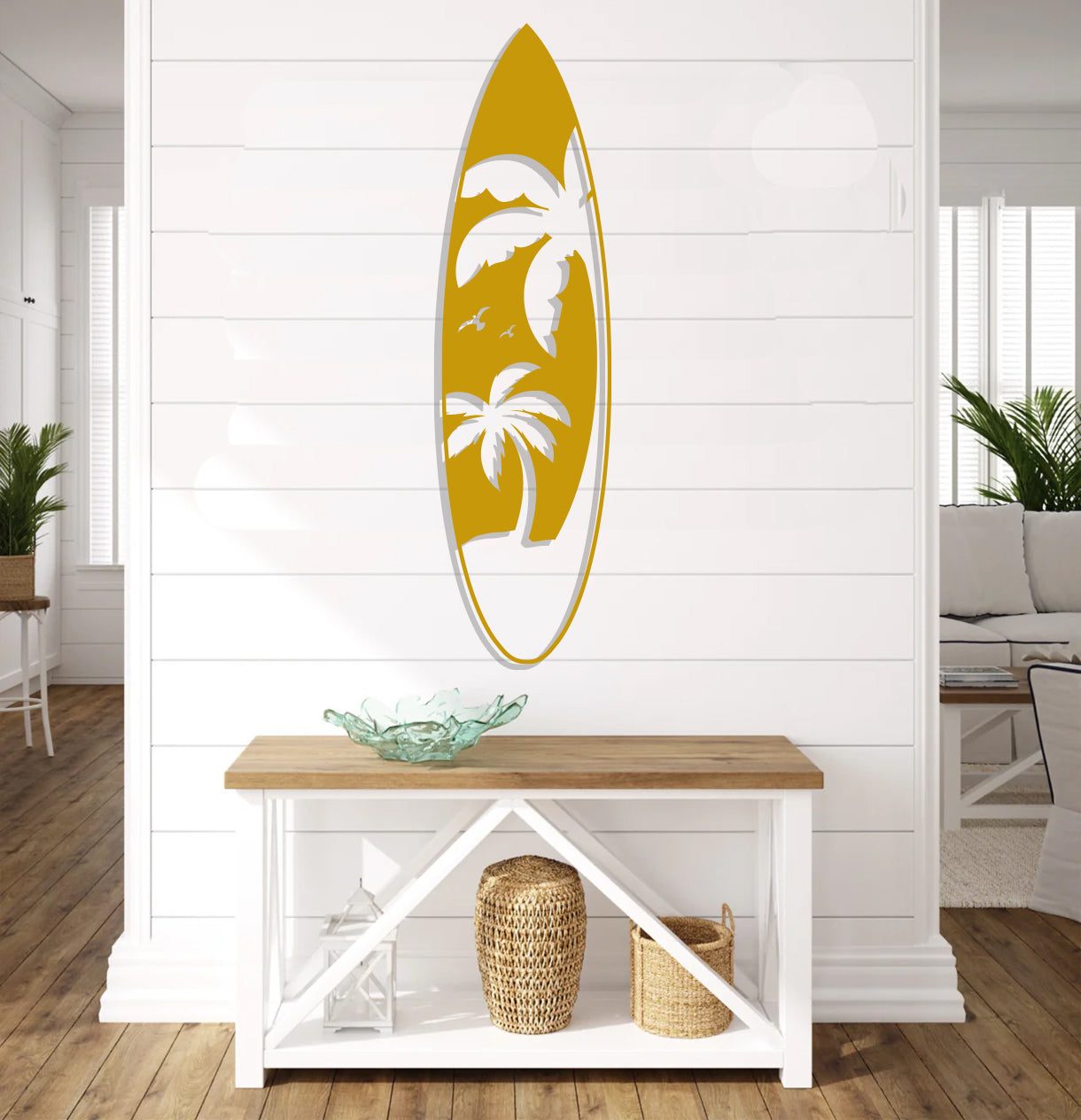 Palm Tree Surfboard Sign