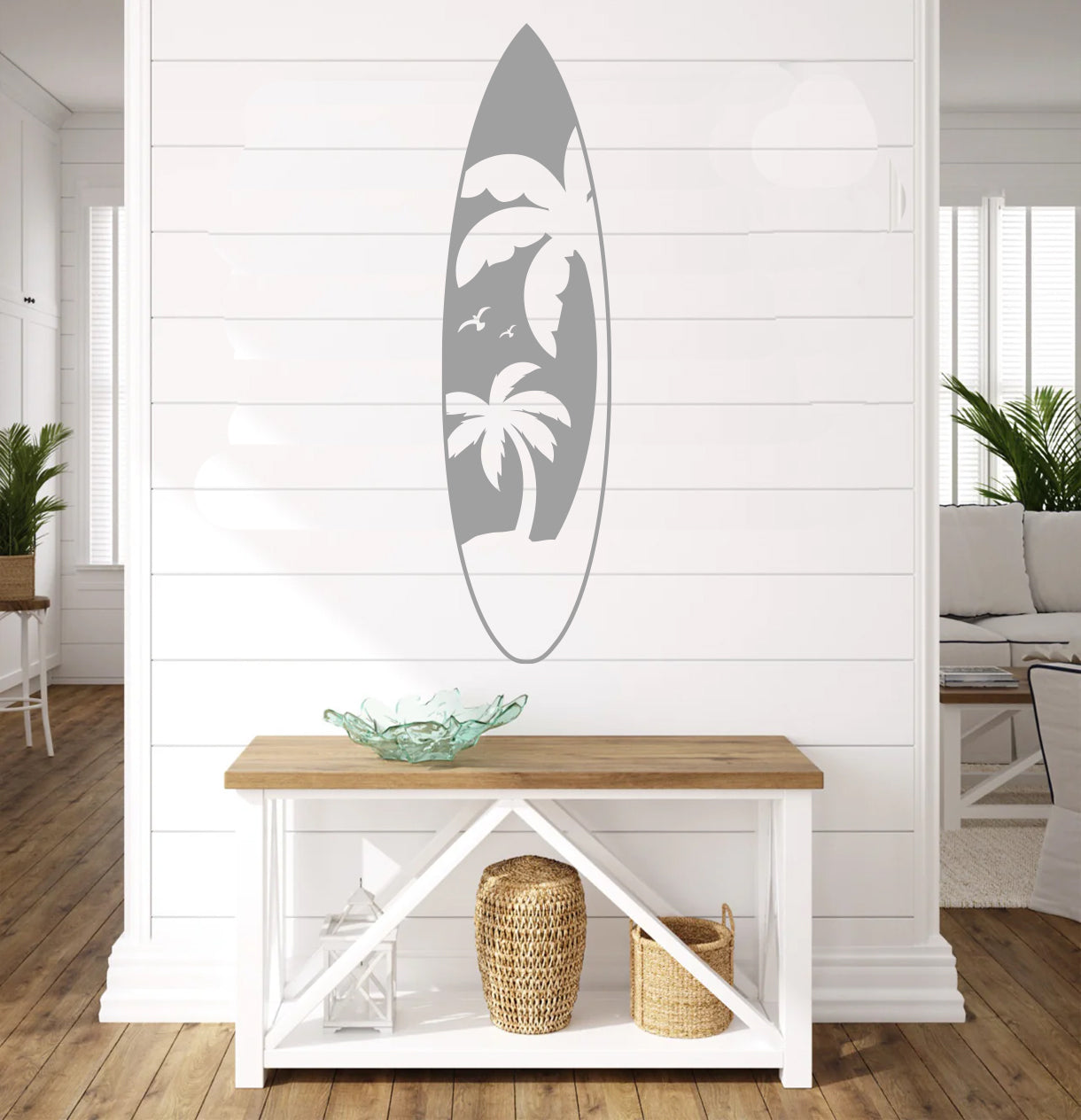 Palm Tree Surfboard Sign