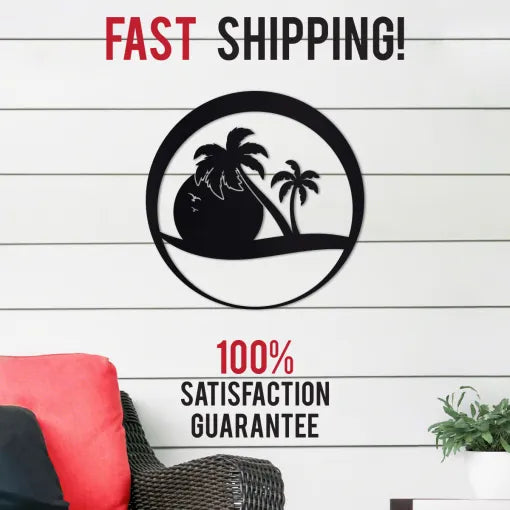 Sunset Palms Sign