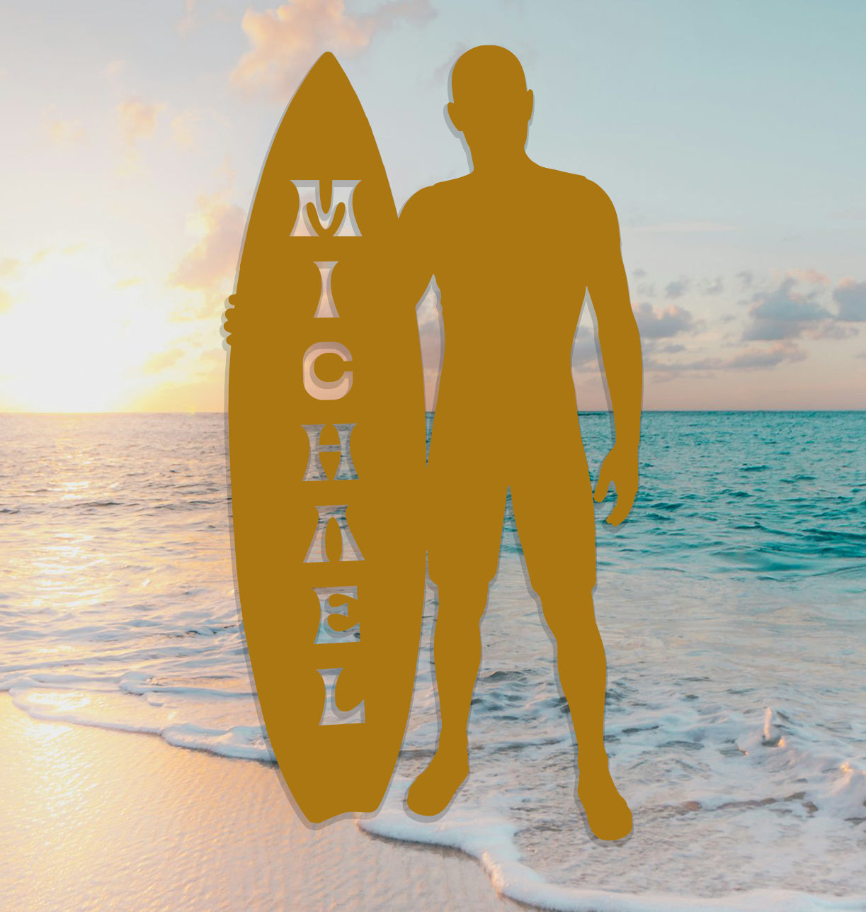Surfer Name Sign