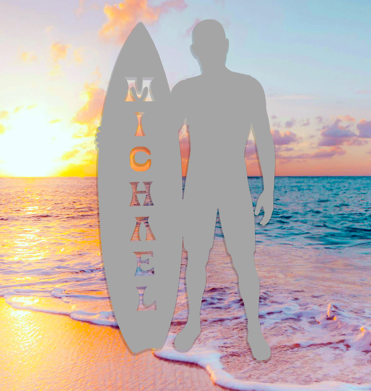 Surfer Name Sign