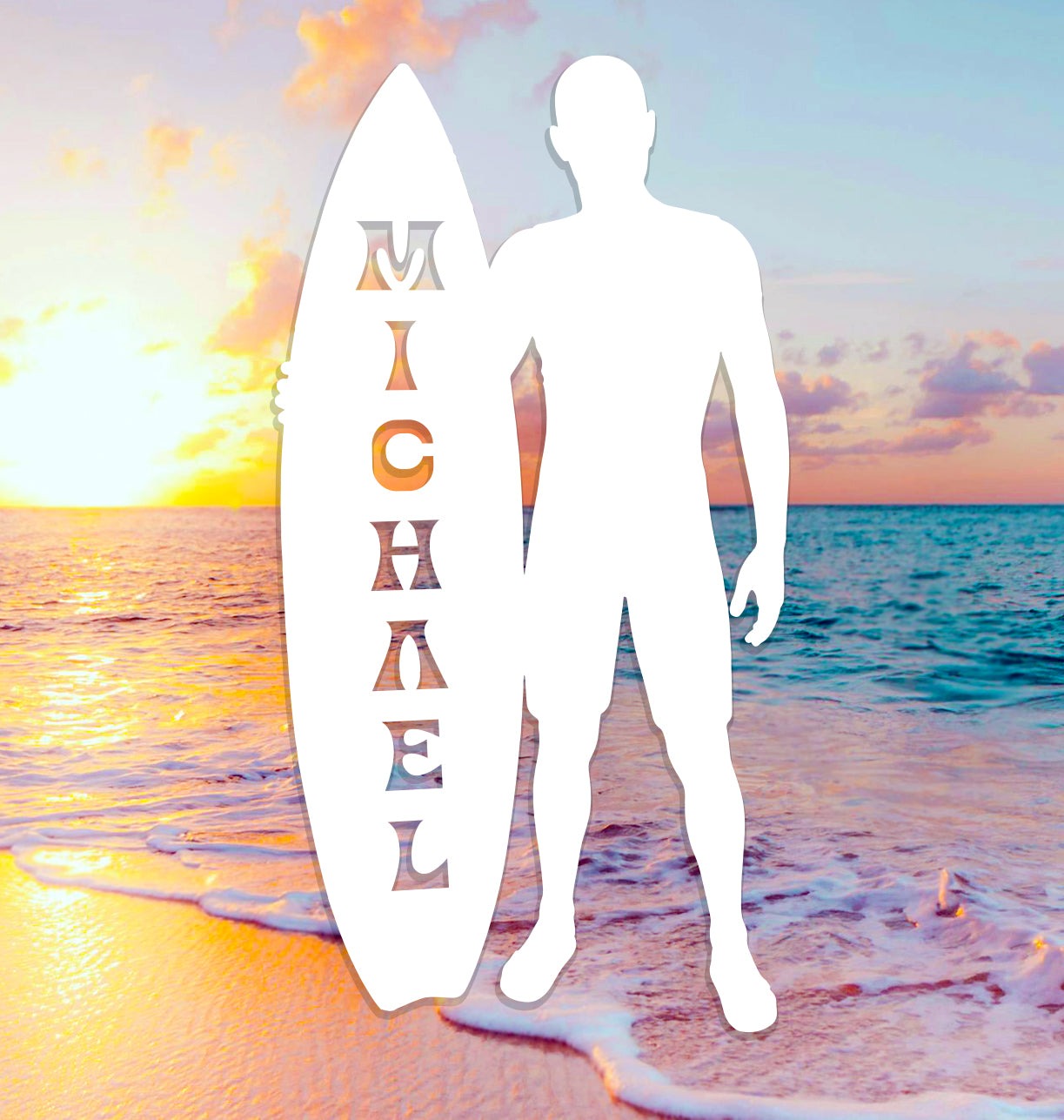 Surfer Name Sign