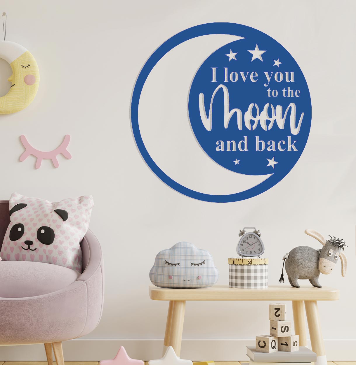 I Love You to the Moon and Back Sign