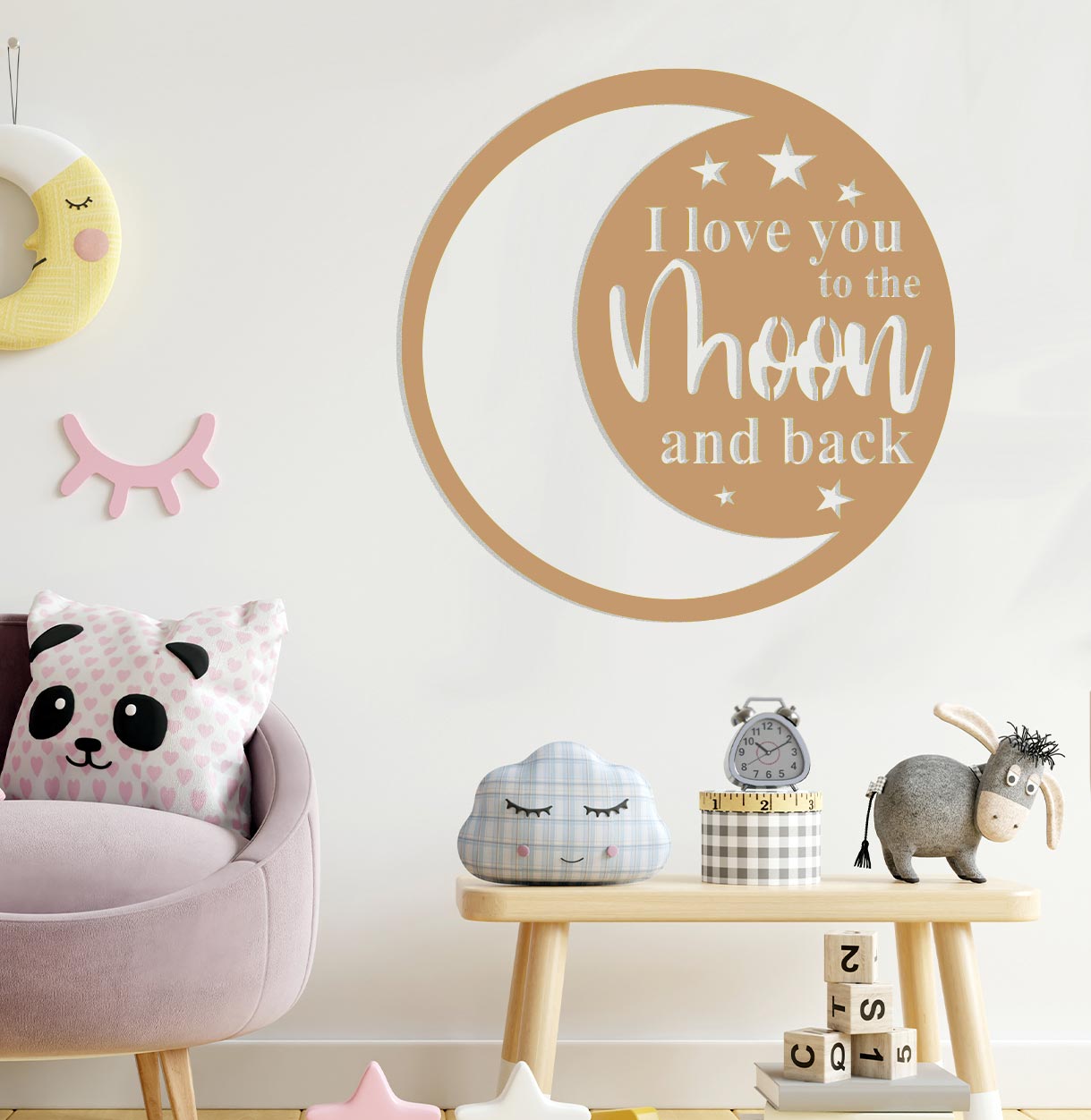 I Love You to the Moon and Back Sign