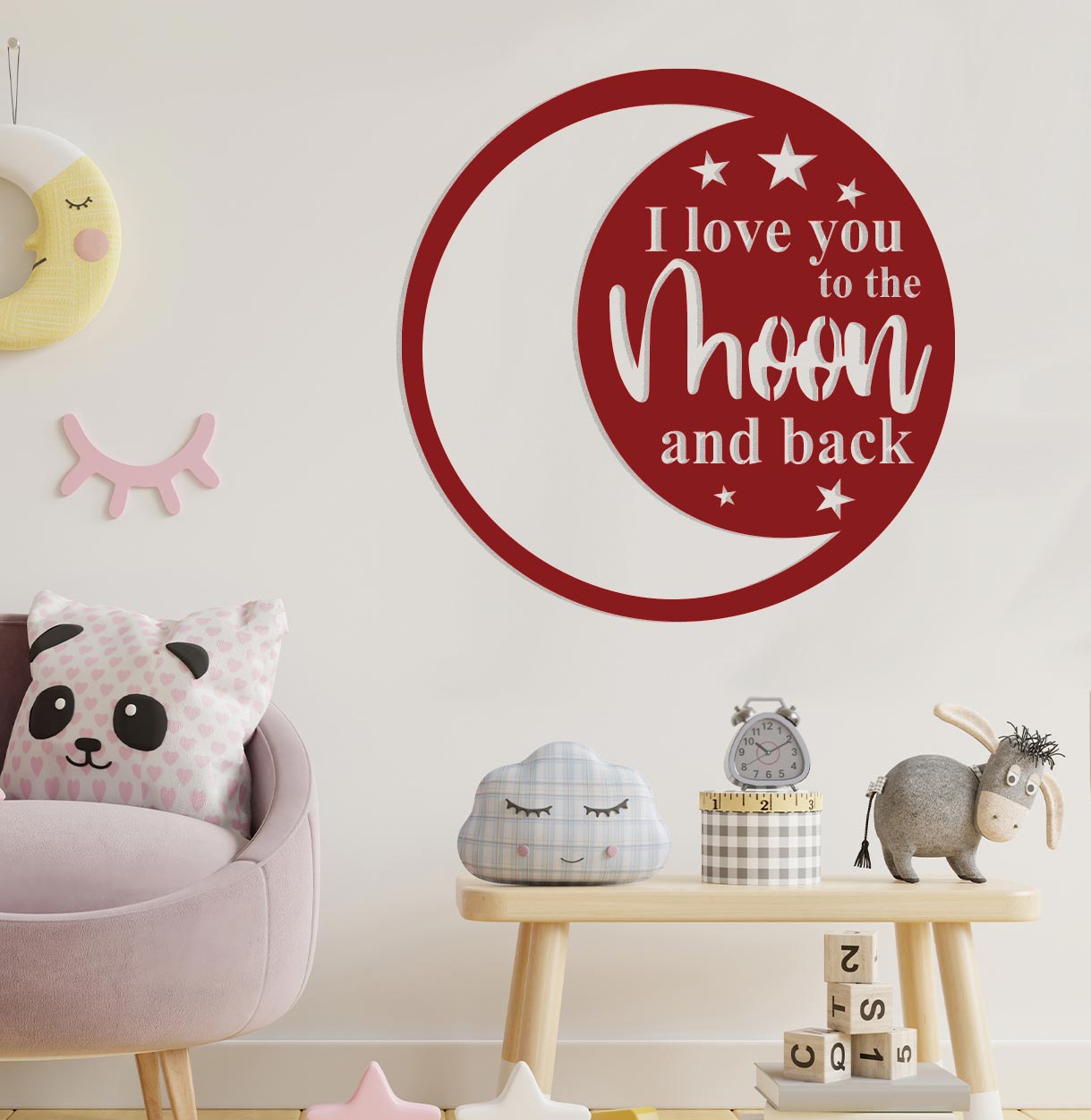 I Love You to the Moon and Back Sign