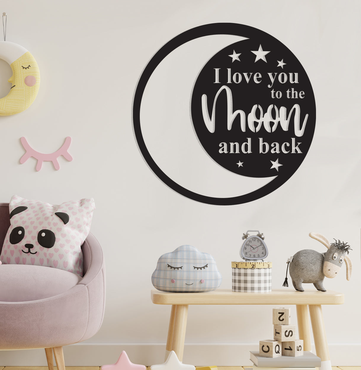I Love You to the Moon and Back Sign