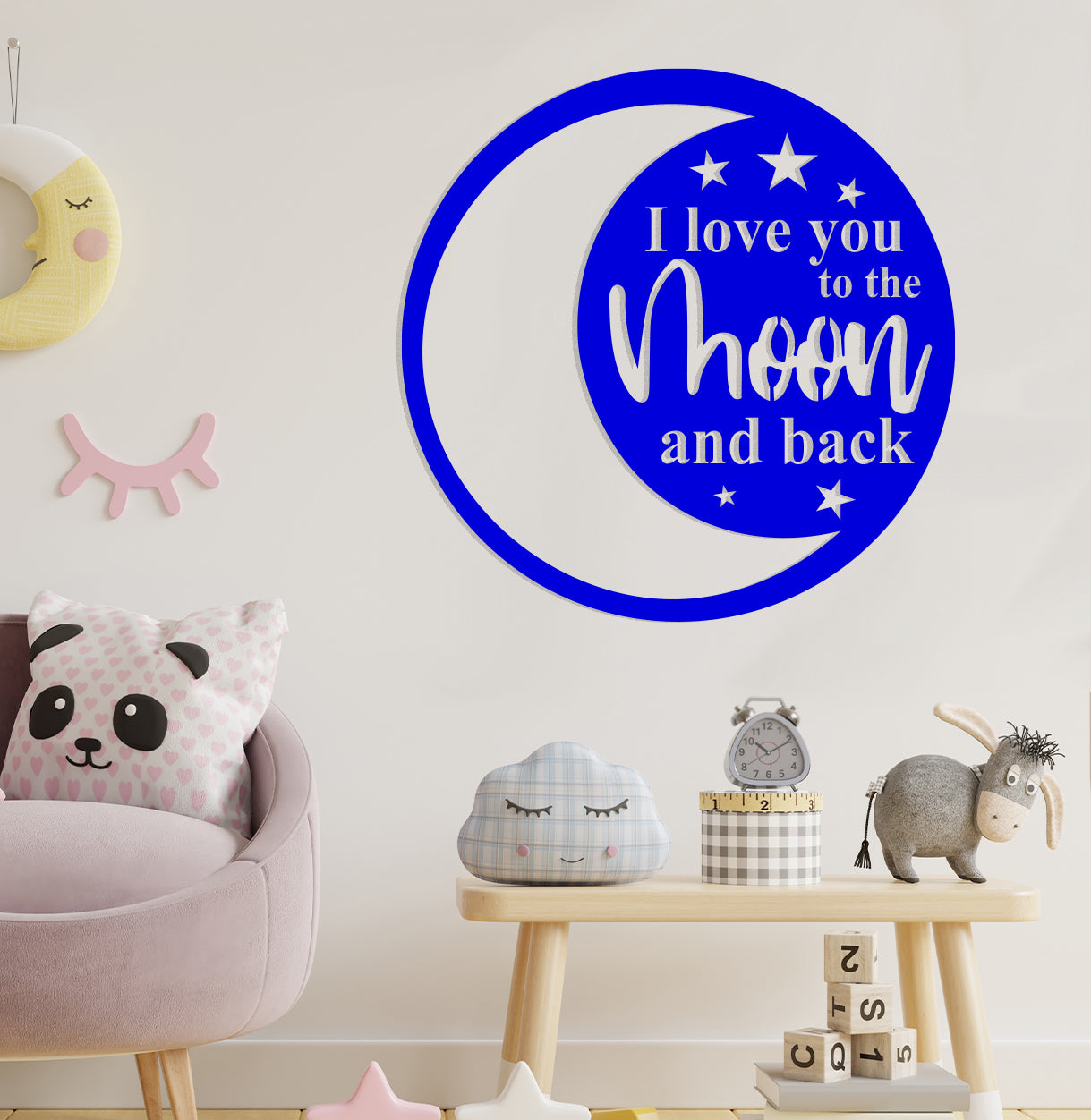 I Love You to the Moon and Back Sign