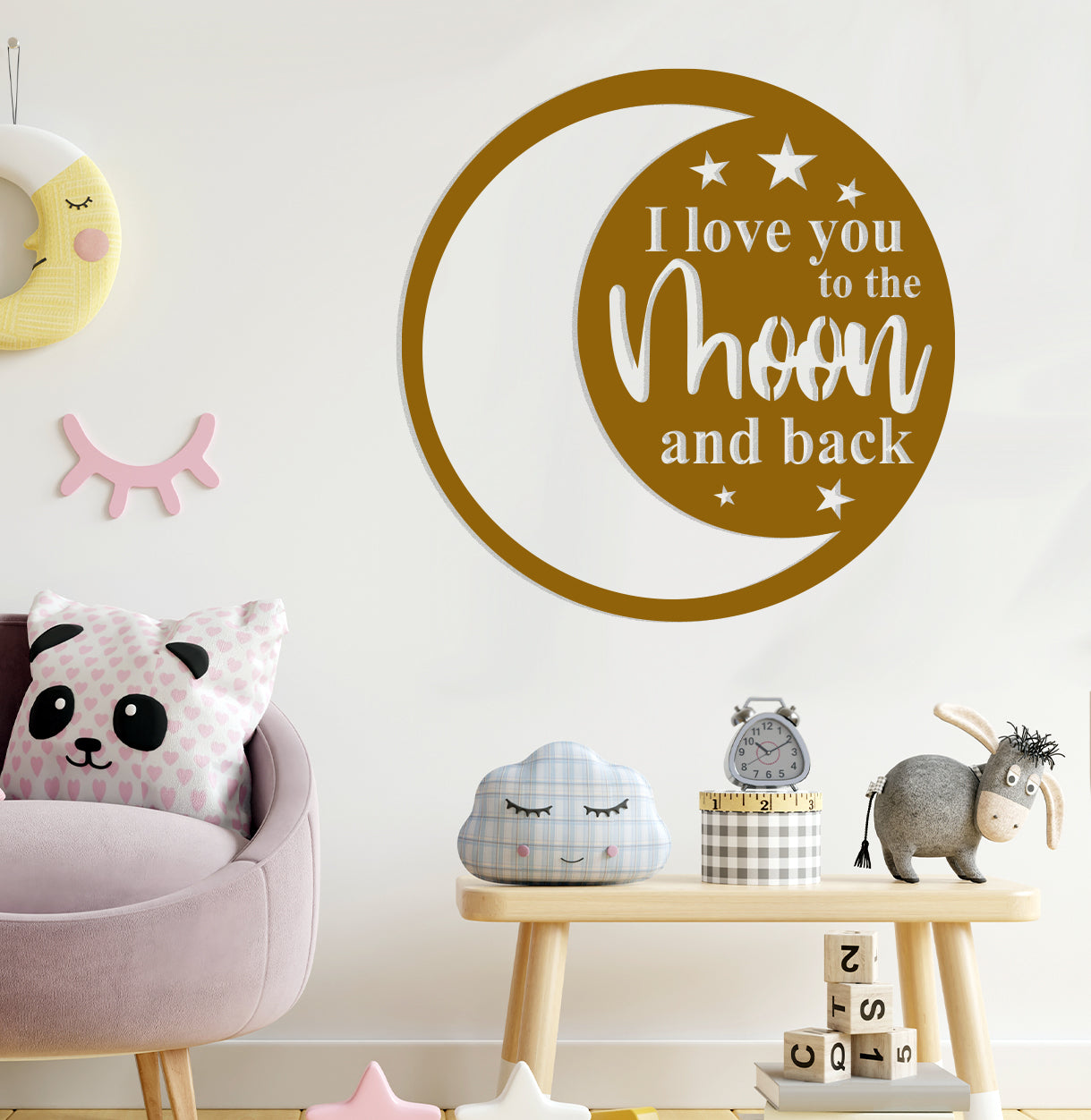 I Love You to the Moon and Back Sign