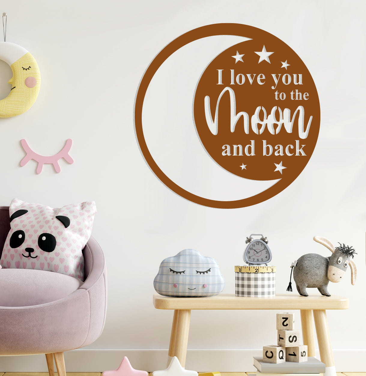 I Love You to the Moon and Back Sign