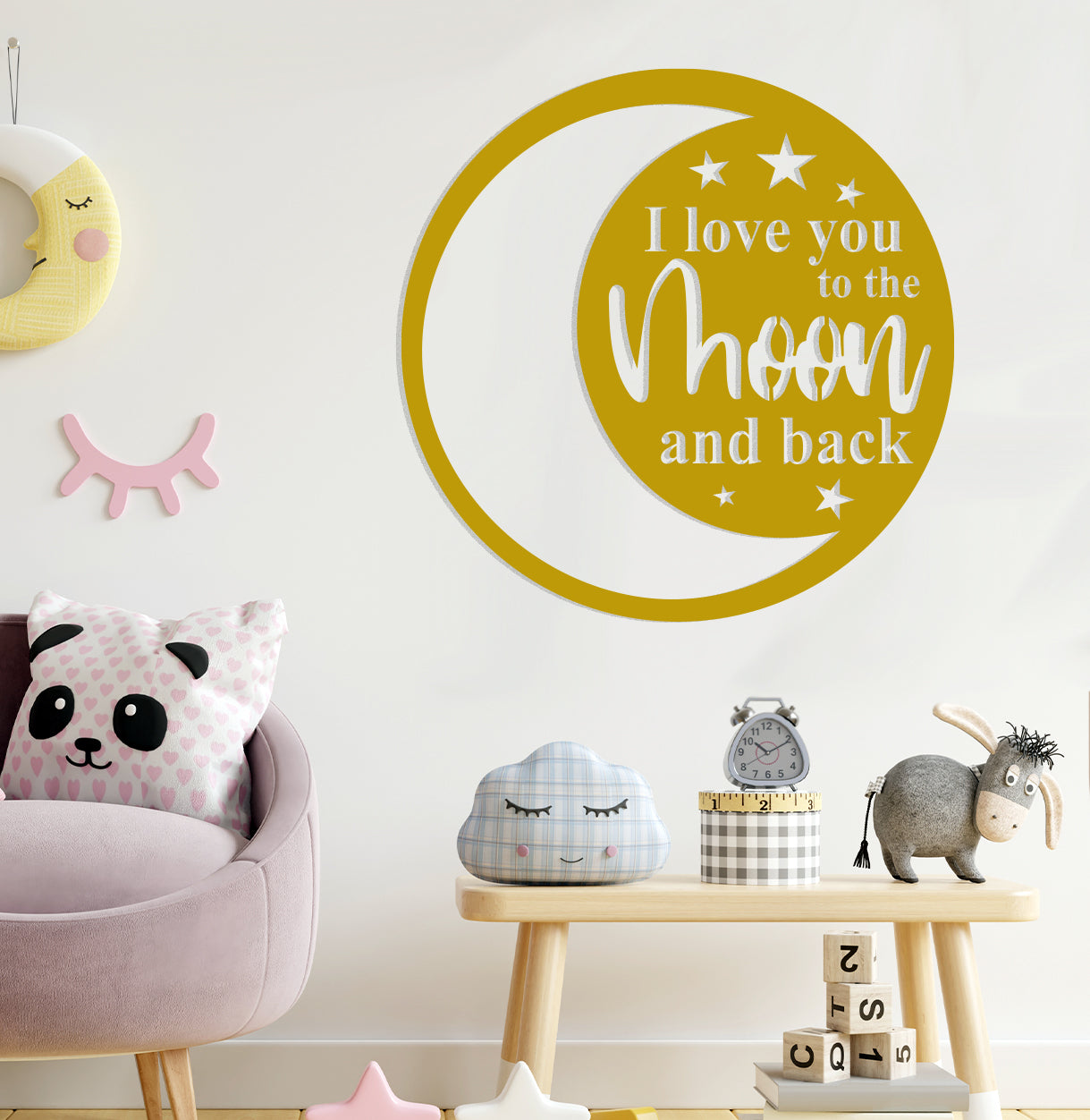 I Love You to the Moon and Back Sign