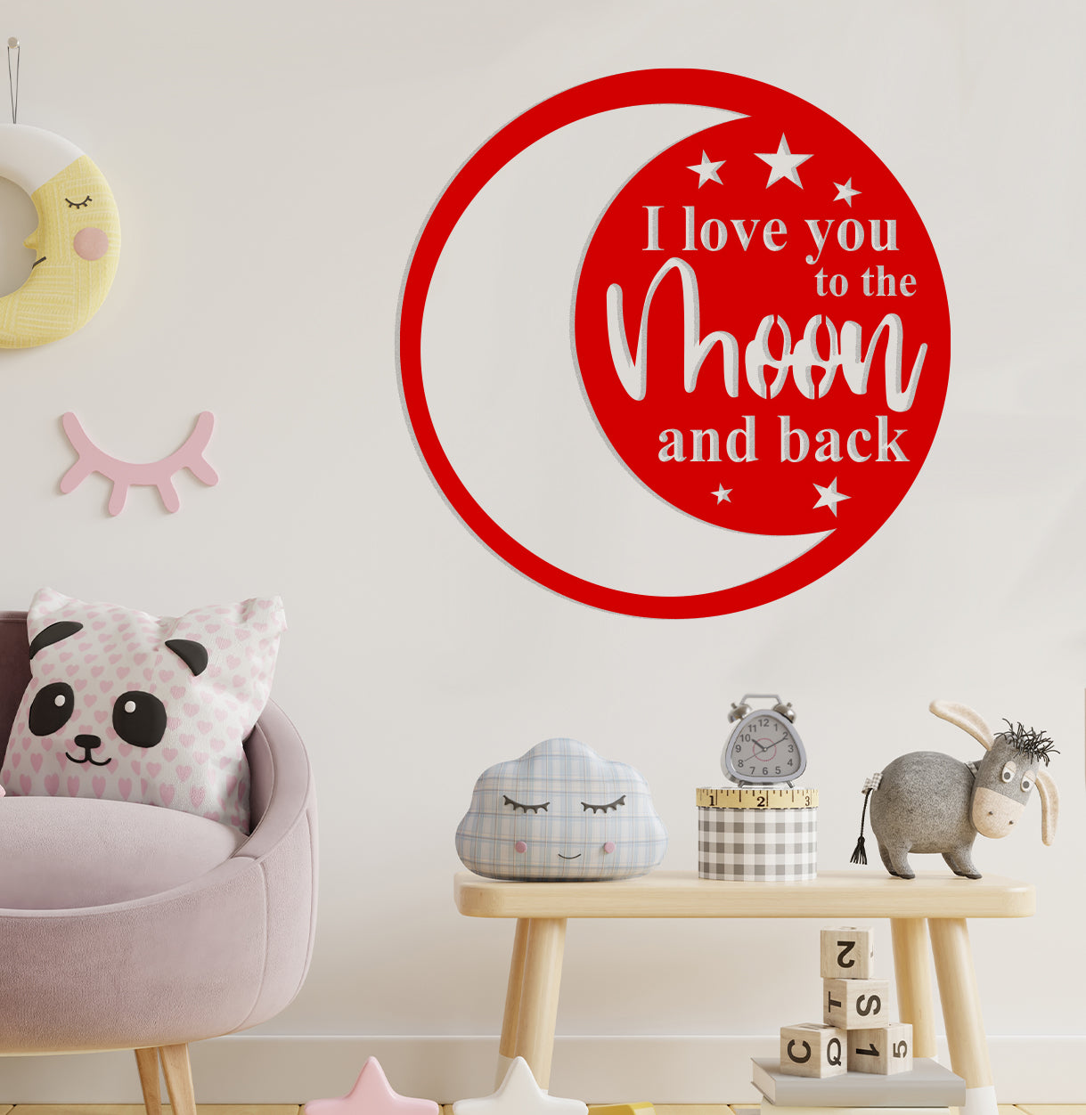 I Love You to the Moon and Back Sign