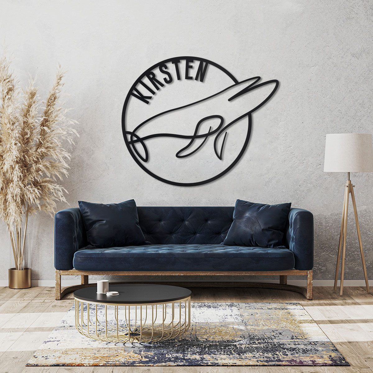 Blue Whale Name Sign