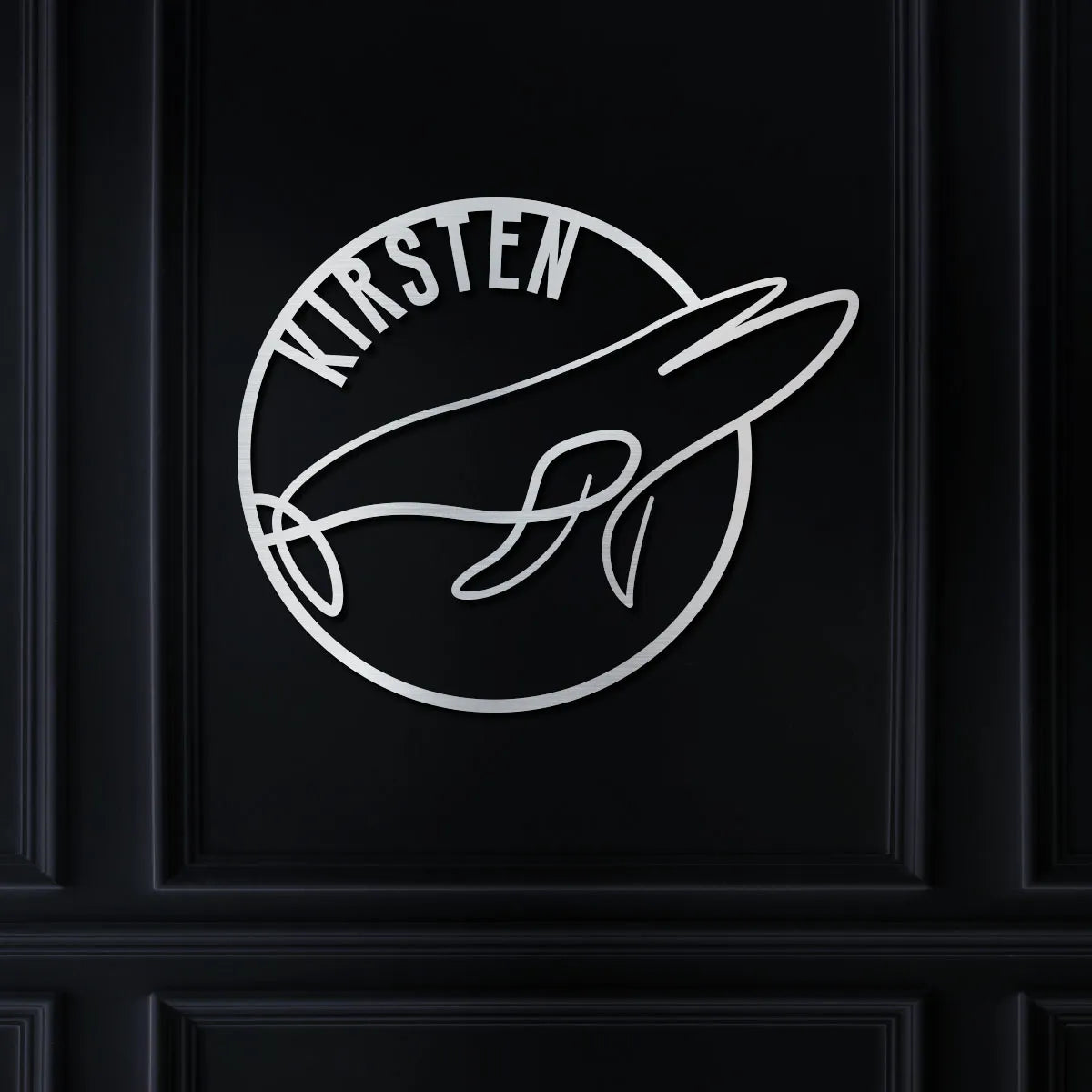 Blue Whale Name Sign