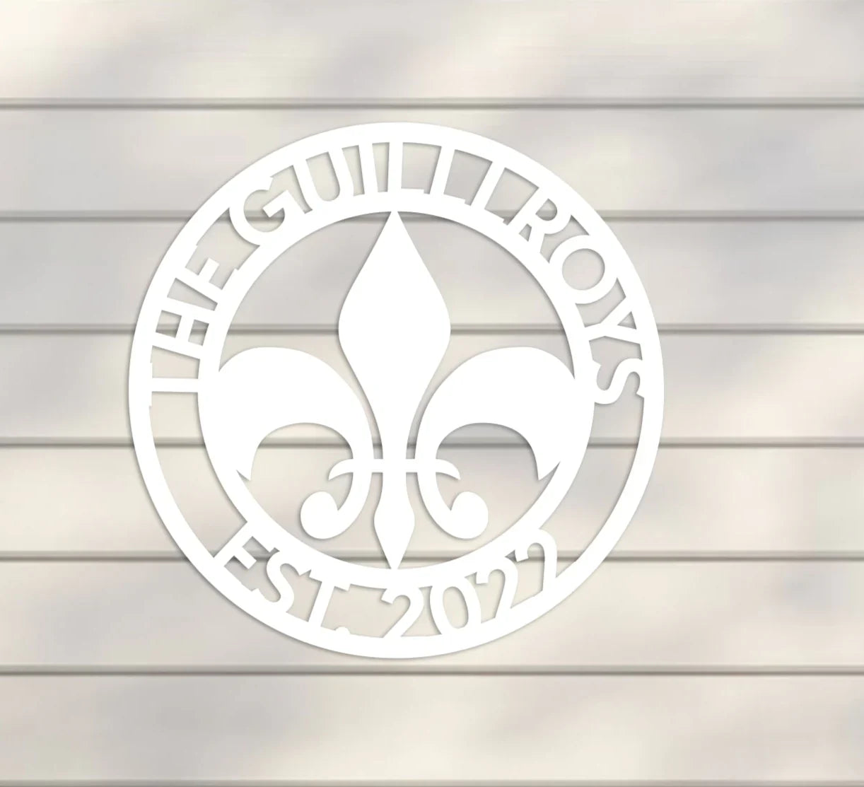 Family Name Sign w Emblem and Year