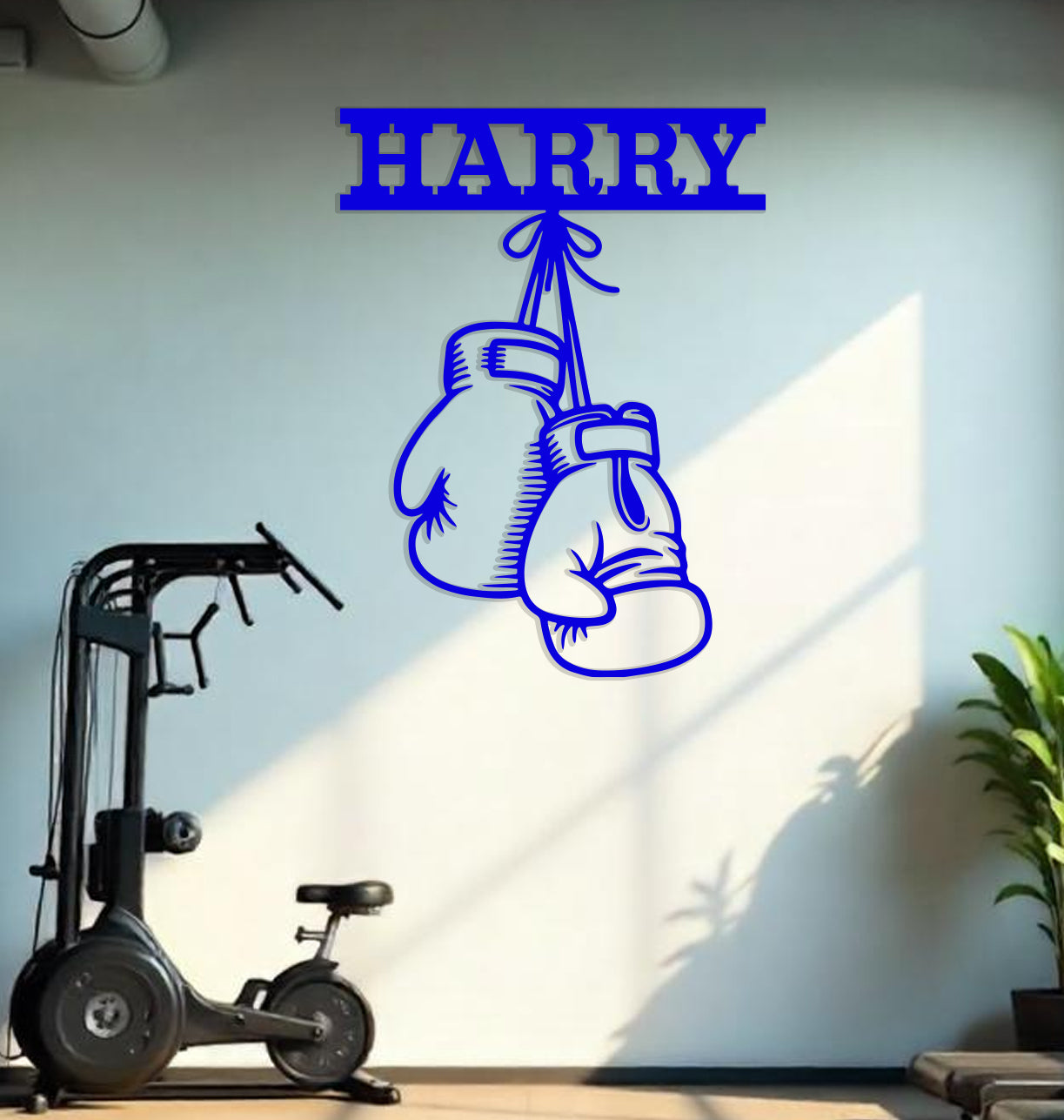 a wall decal of a pair of boxing gloves