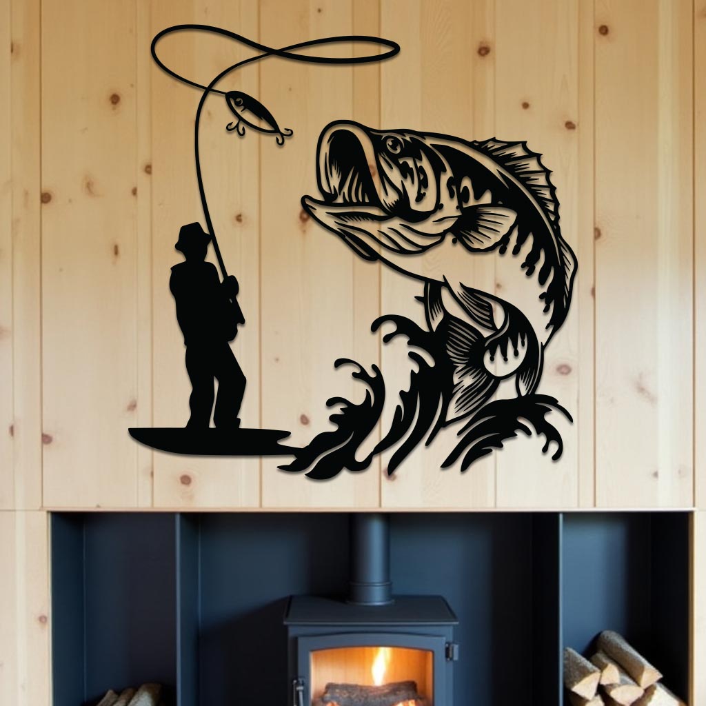Bass Fishing Sign