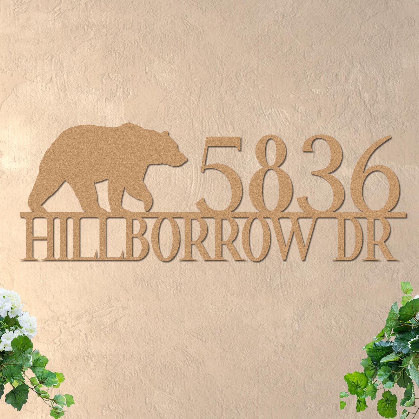 Bear Address Sign