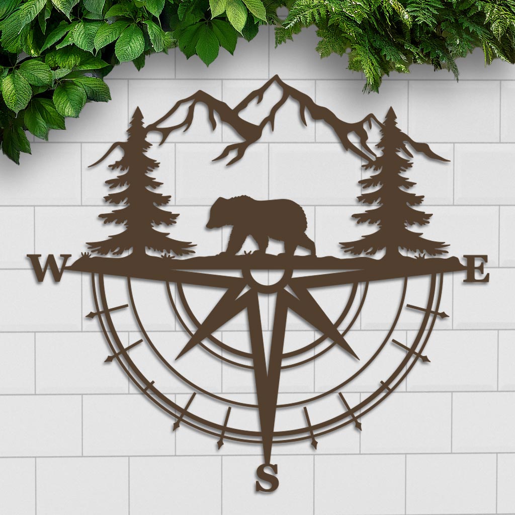 Bear Compass Sign
