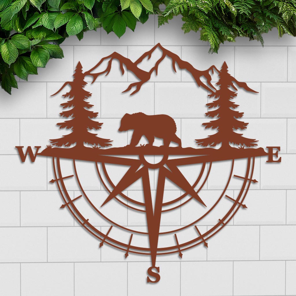 Bear Compass Sign