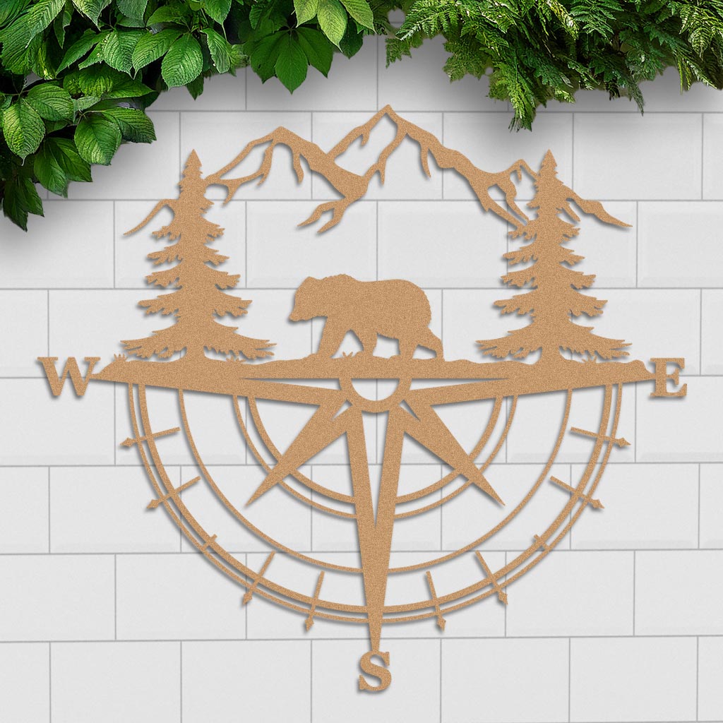 Bear Compass Sign