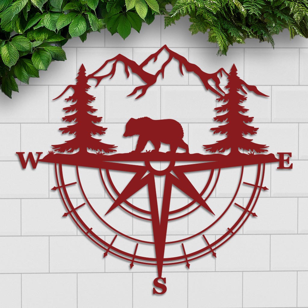 Bear Compass Sign