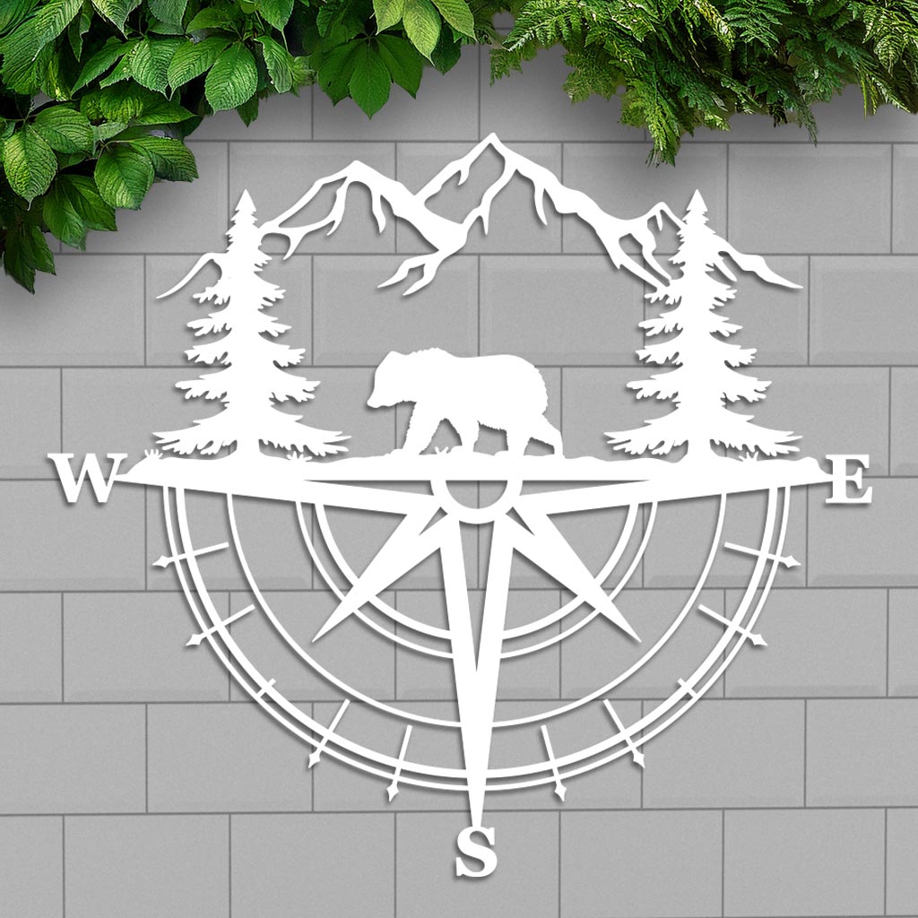Bear Compass Sign
