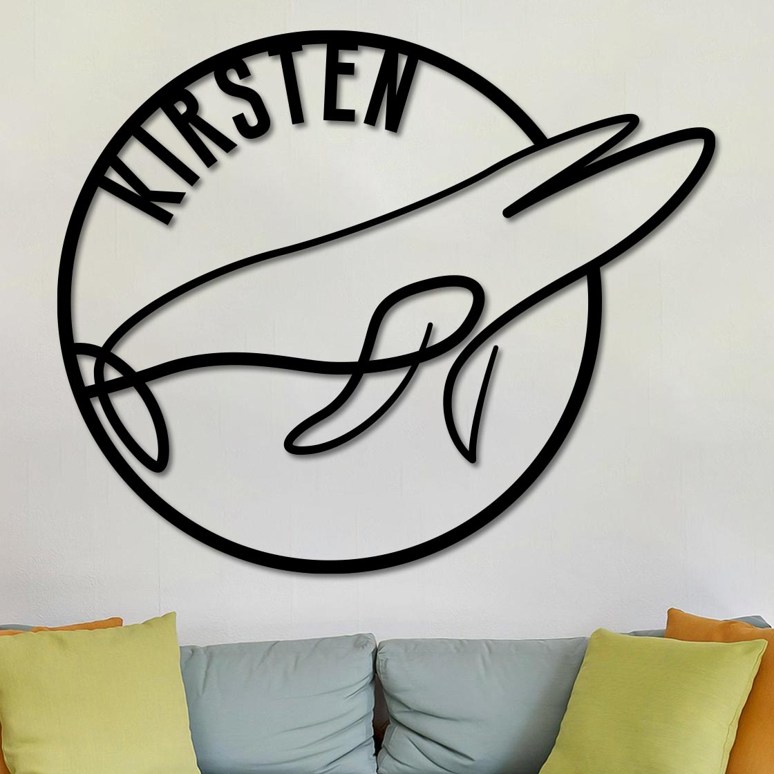 Blue Whale Name Sign