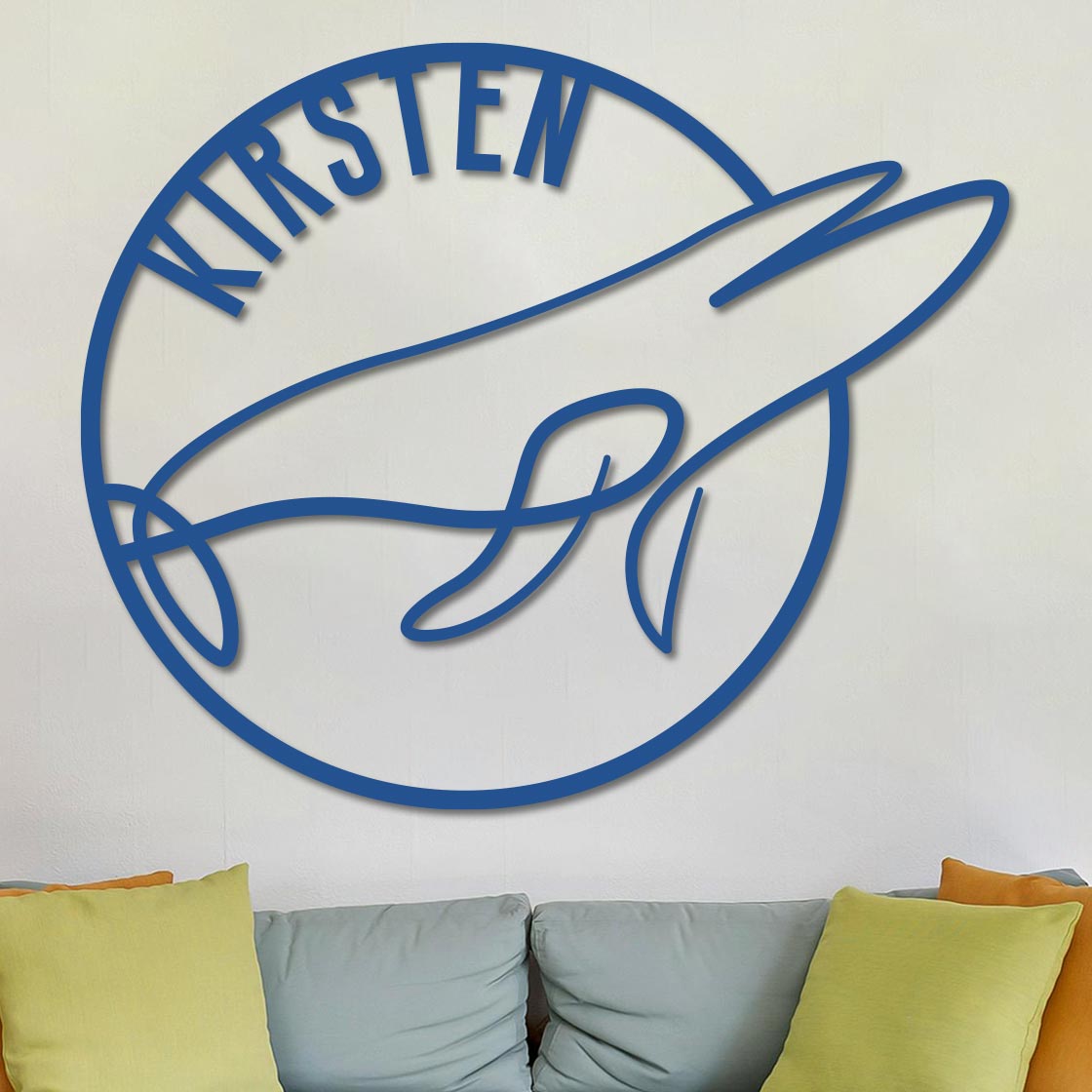 Blue Whale Name Sign
