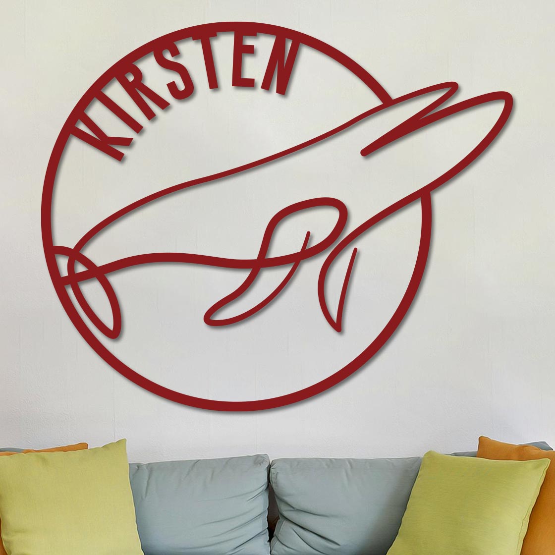 Blue Whale Name Sign