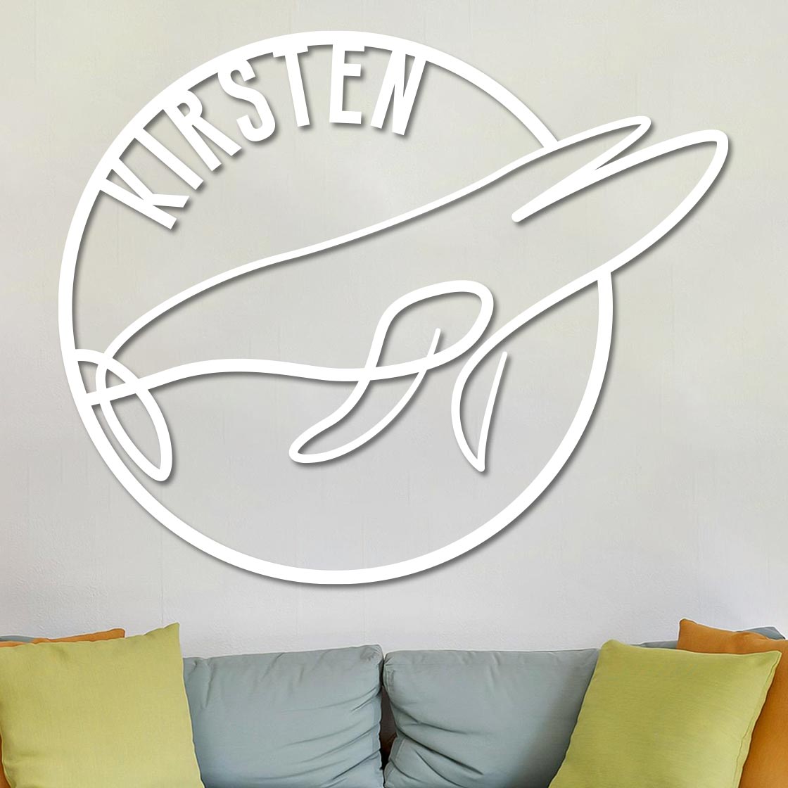 Blue Whale Name Sign