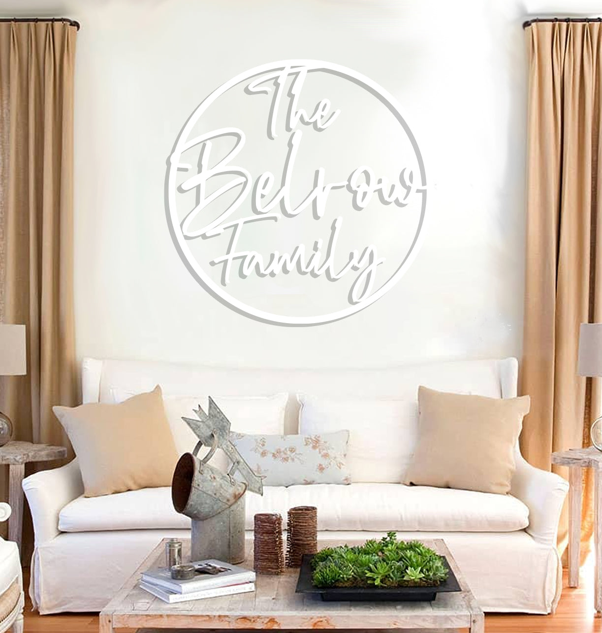 a living room filled with furniture and decor