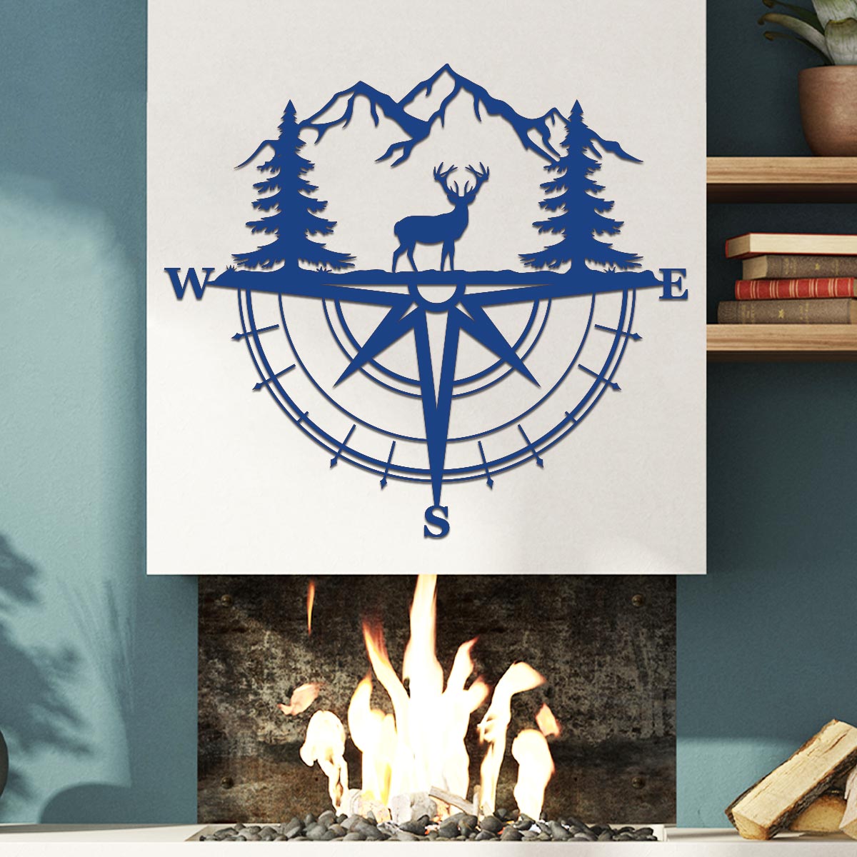 Deer Compass Sign