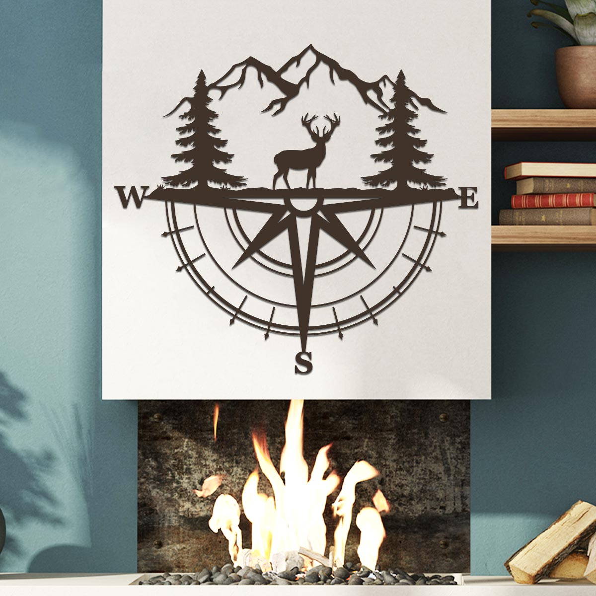 Deer Compass Sign