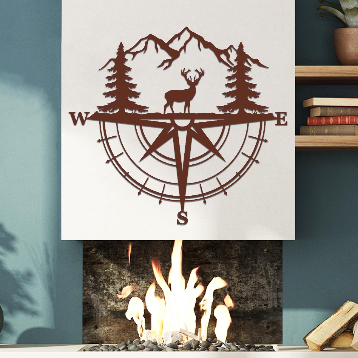 Deer Compass Sign