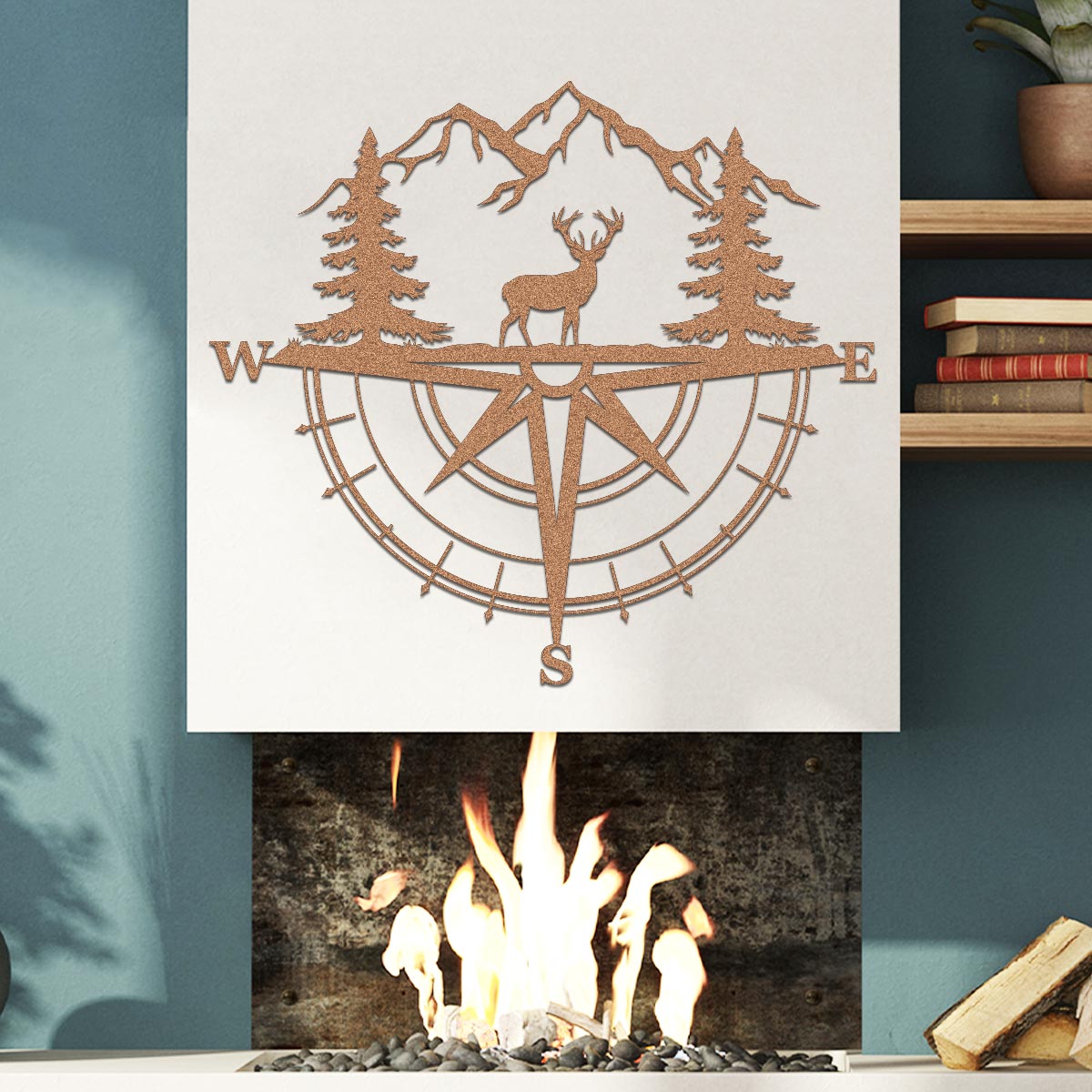 Deer Compass Sign